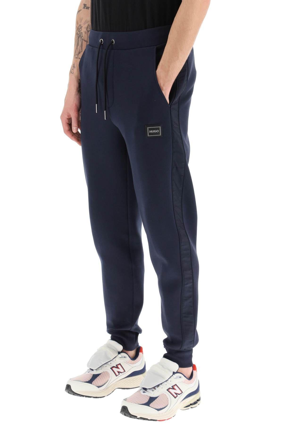 HUGO BOSS LOGO-PLAQUE TRACK PANTS