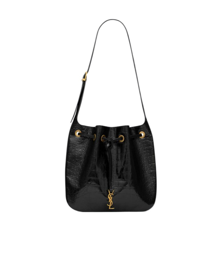 Saint Laurent Paris Vii Medium Shoulder Bag In Black