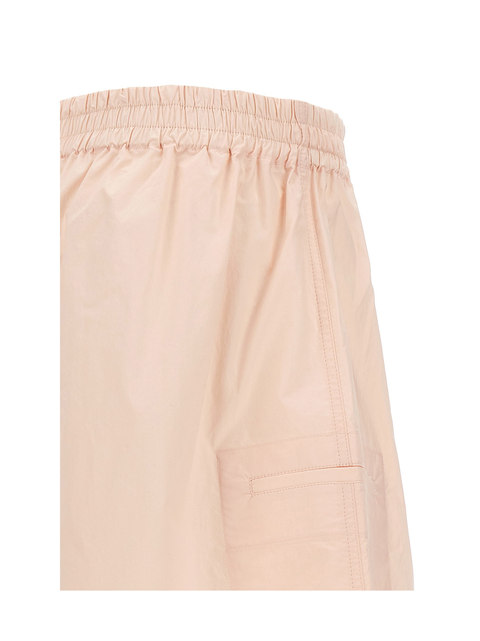 Studio Nicholson Elastic Waistband Lightweight Relaxed Fit Shorts In Nude
