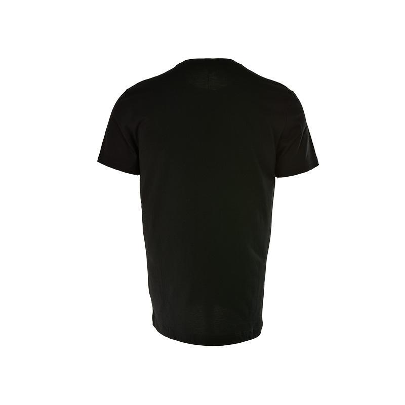 Paul & Shark Chest Shark Logo Piquet Polo In Black