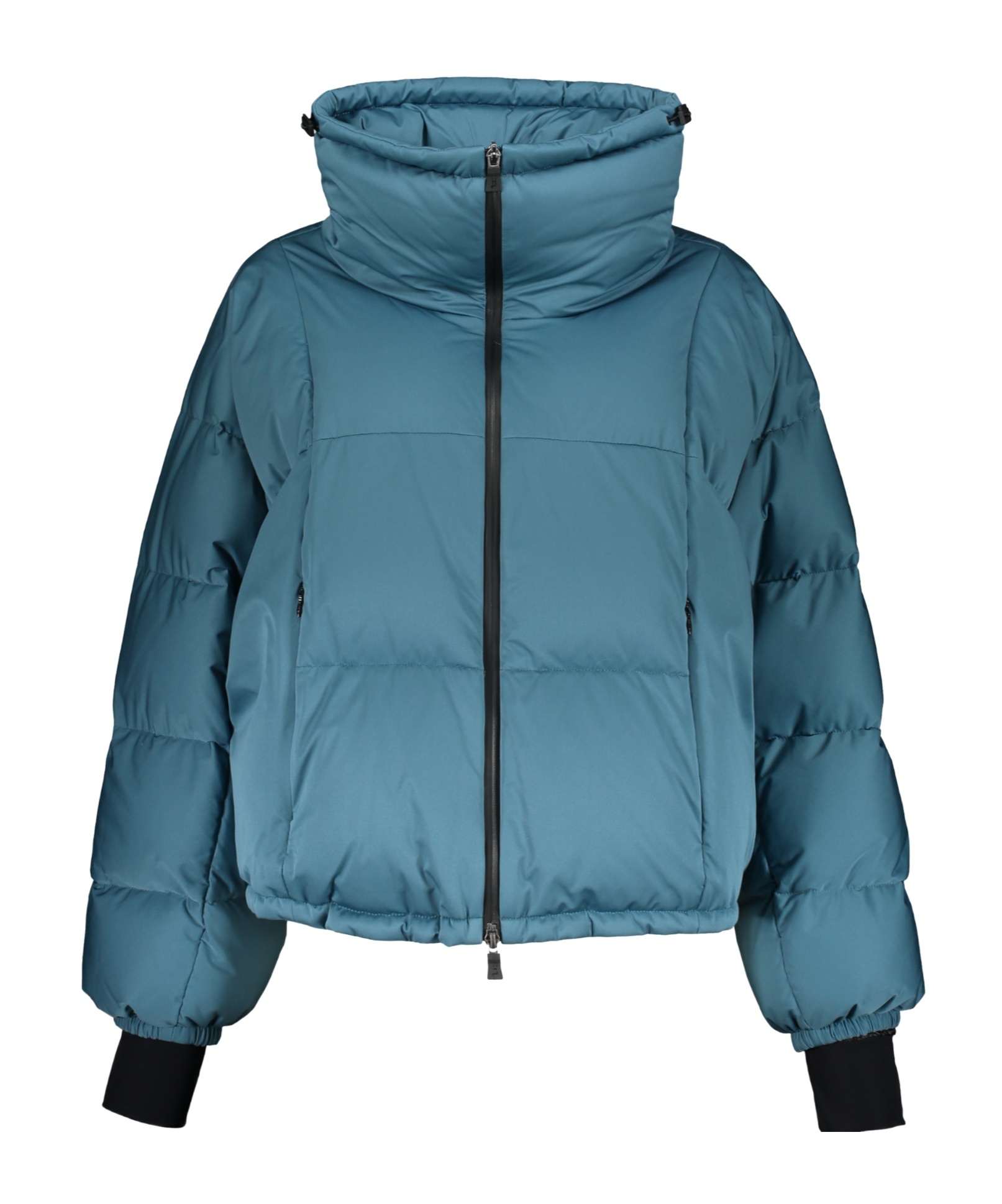 Herno Blue Down Jacket With Elegant Hood In Blue
