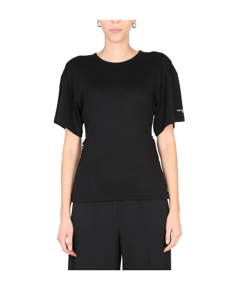 STELLA MCCARTNEY STELLA MCCARTNEY CHAIN-DETAILED CREWNECK T-SHIRT