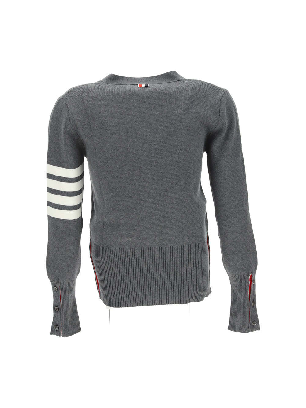 Thom Browne Women Cardigan Con Scollo A V In Gray