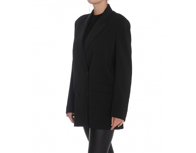 The Row Tristana Double-breasted Blazer In Black