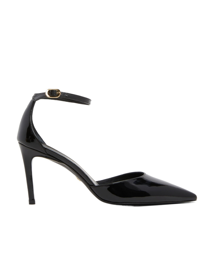 Stuart Weitzman 100mm Pointed-toe Leather Pumps In Black