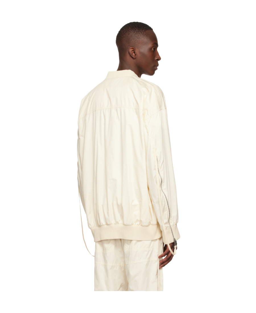 Dsquared2 Logo Pilot Jacket In White