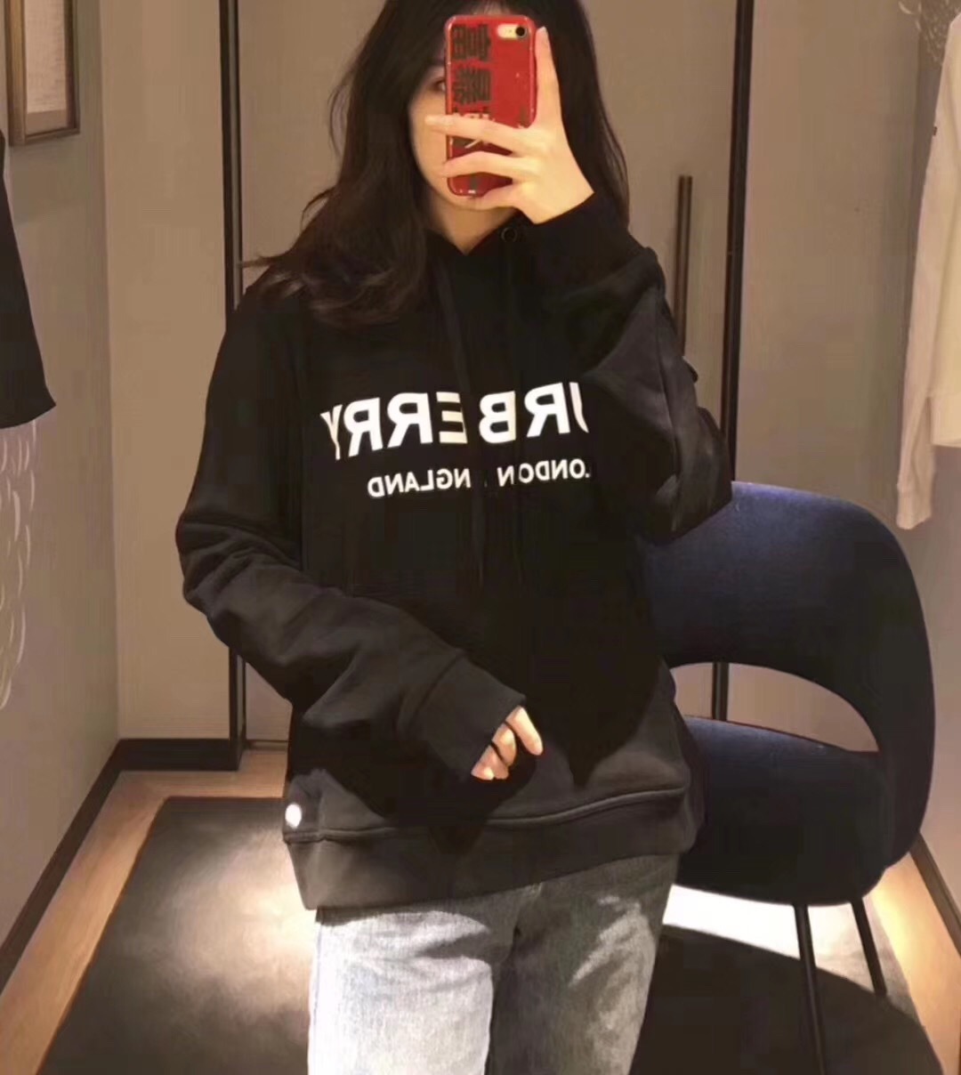Burberry Black Cotton Sweatshirt In Black
