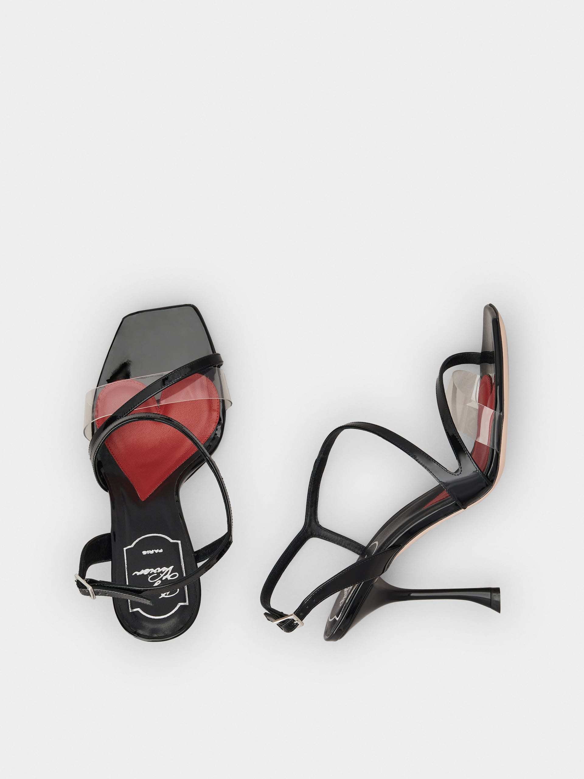 Roger Vivier I Love Vivier 100mm Sandals In Black
