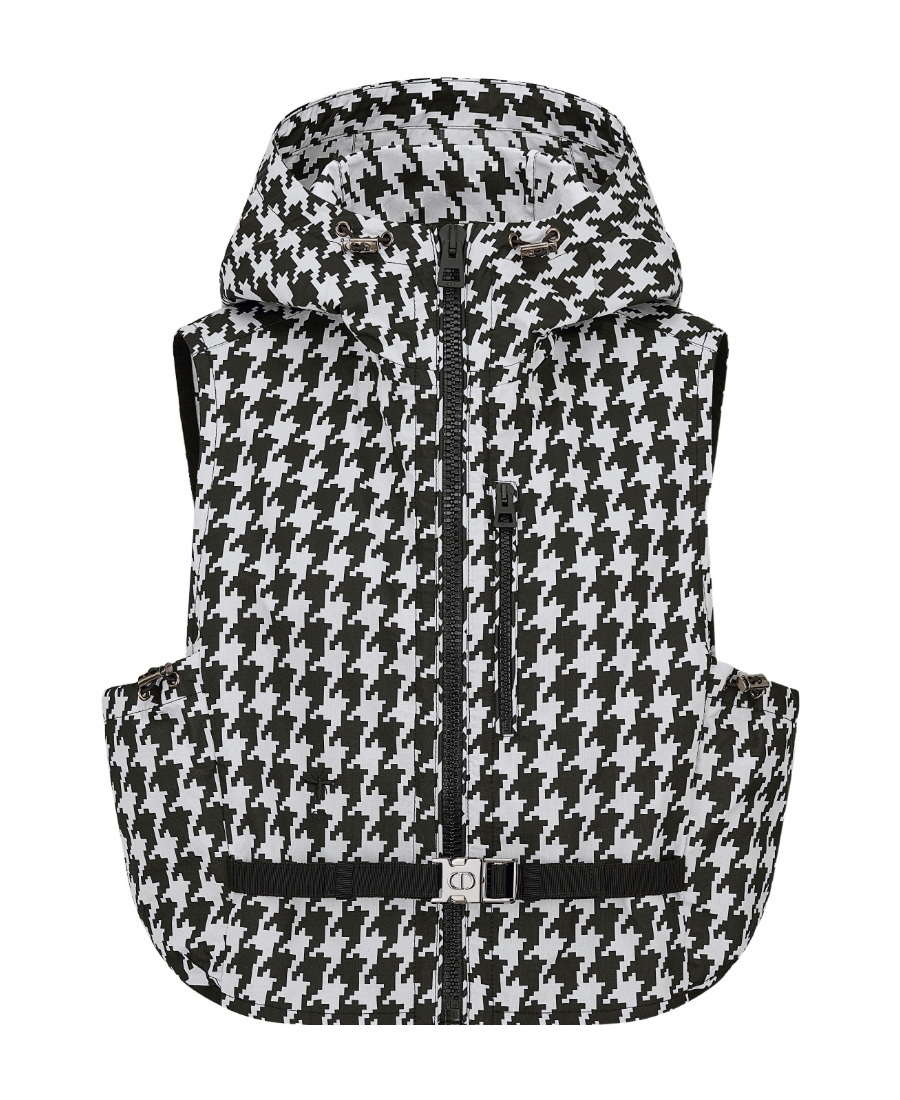 Dior Hooded Sleeveless Vest In White
