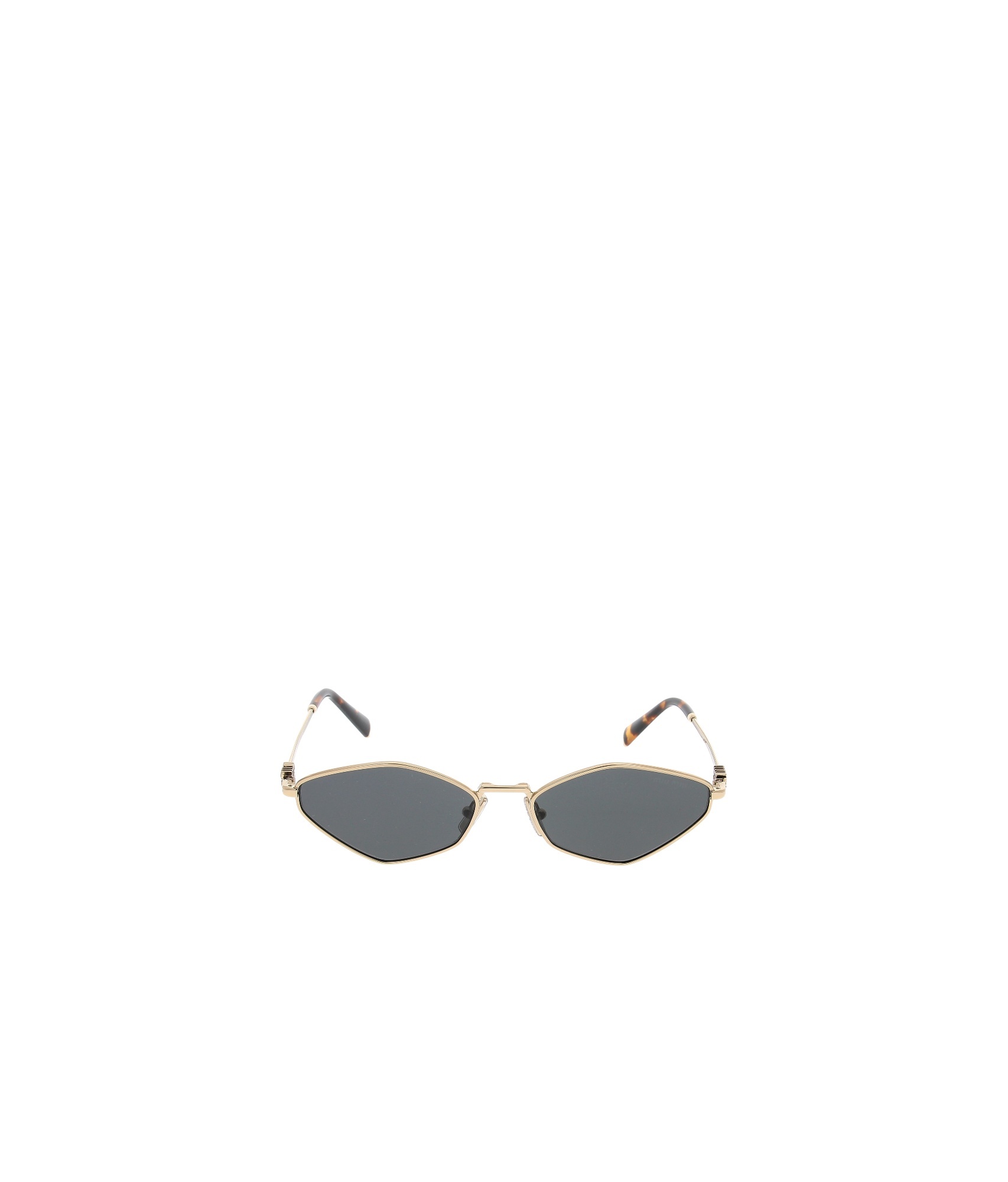 Miu Miu Geometric-frame Sunglasses In Gray