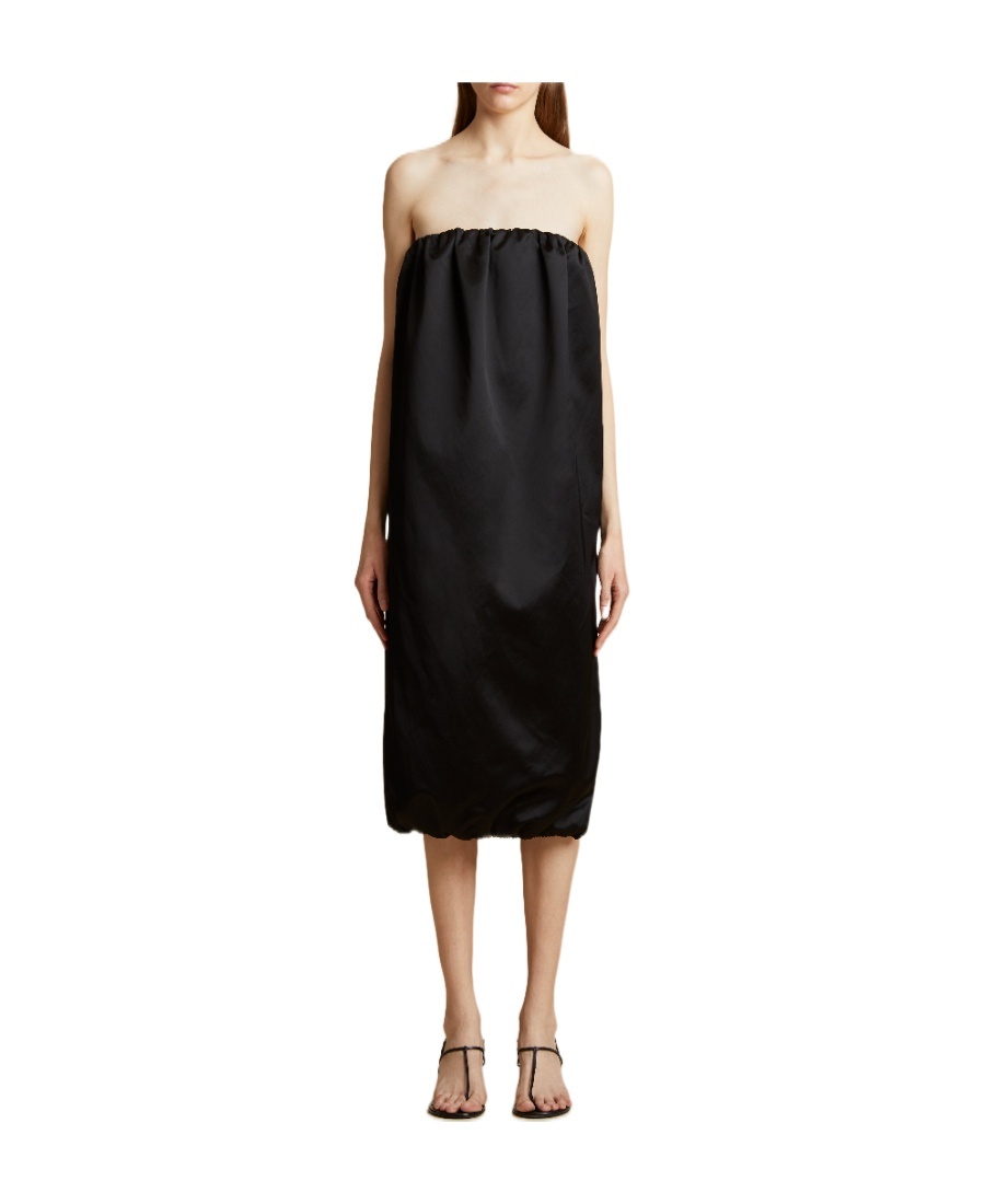 Khaite Strapless Gathered Dress