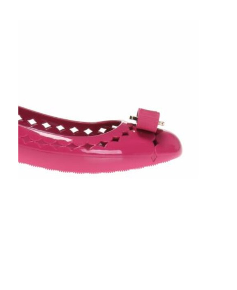 Ferragamo Bow Tie Ballet Shoes In Pink