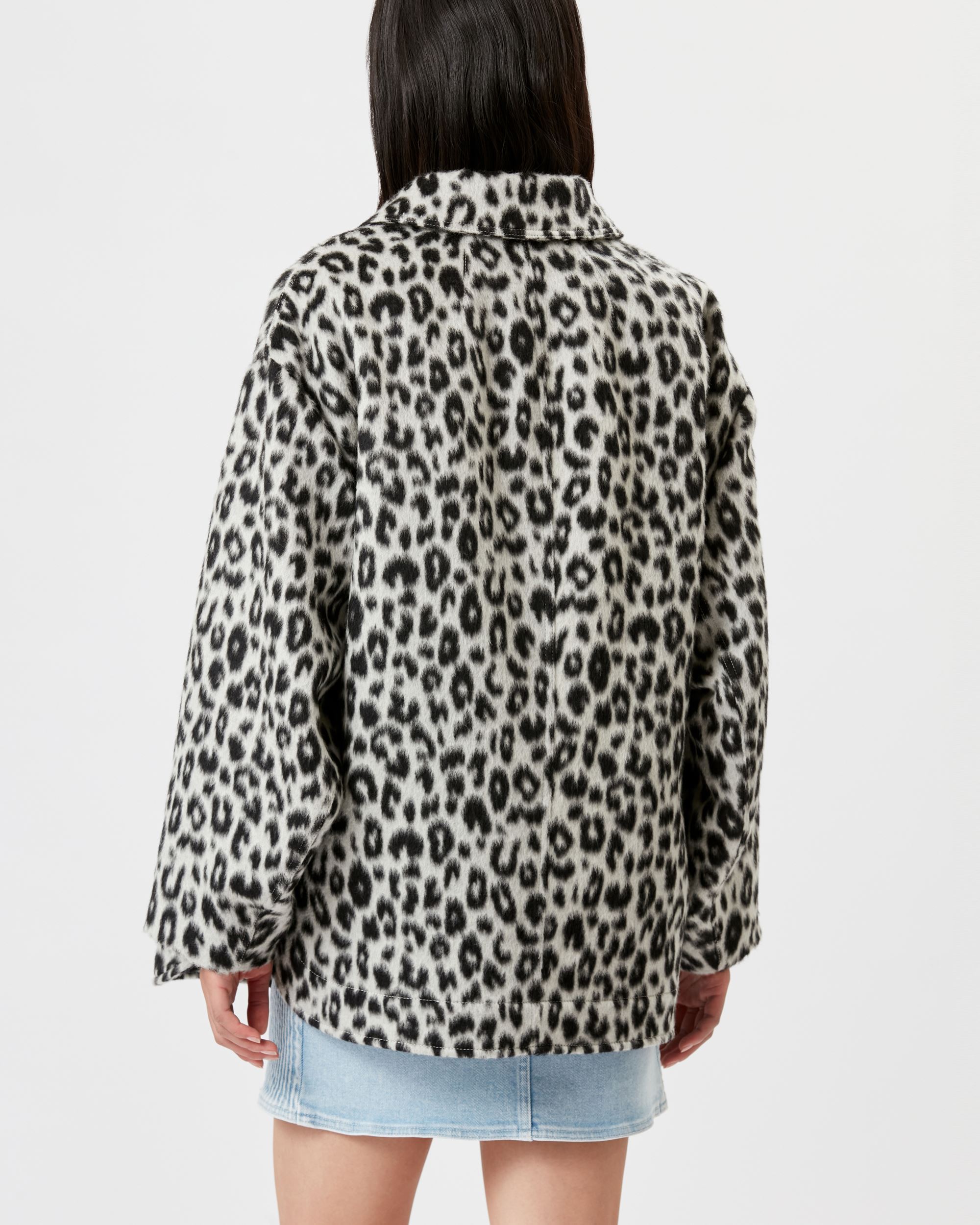 Isabel Marant Woman Jacket White Size 8 Virgin Wool In Black