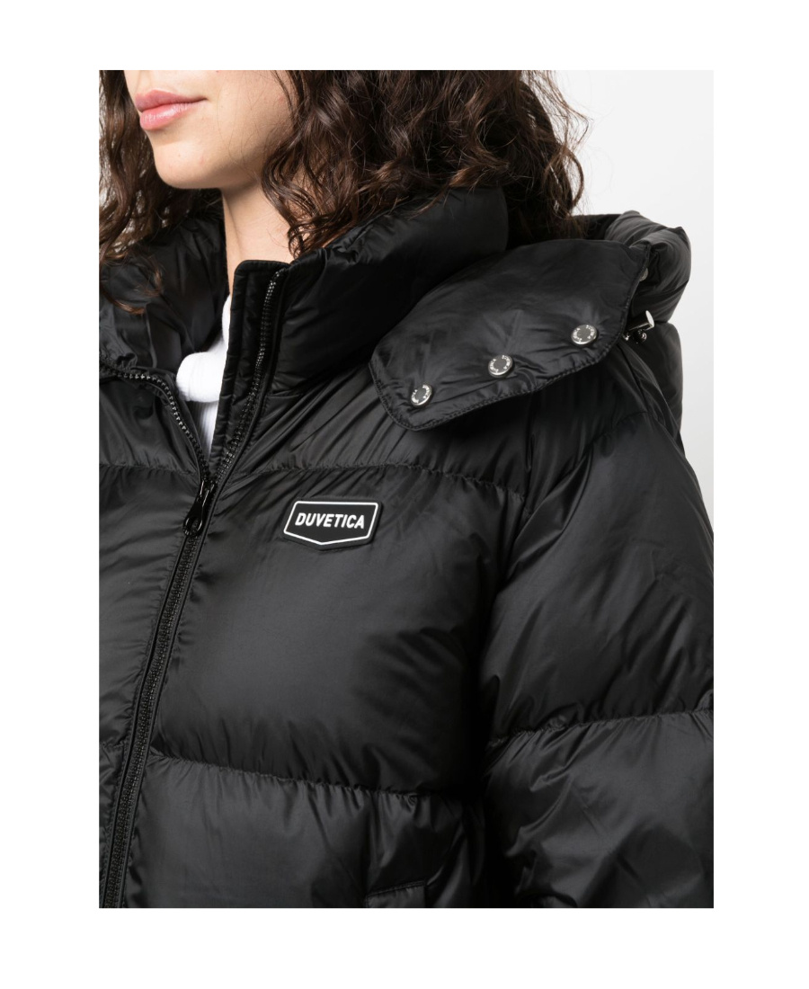 Duvetica Bellatrix Logo-patch Padded Jacket In Black