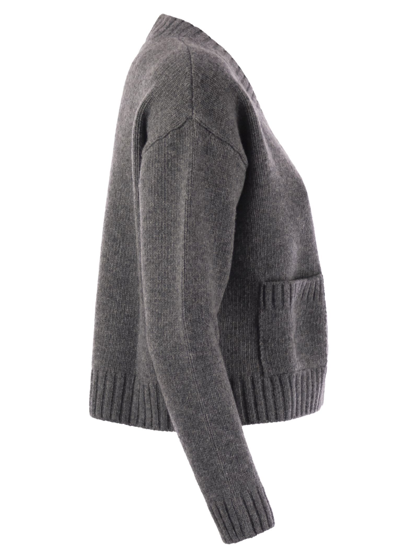 Weekend Max Mara Long-sleeved Sweater In Black