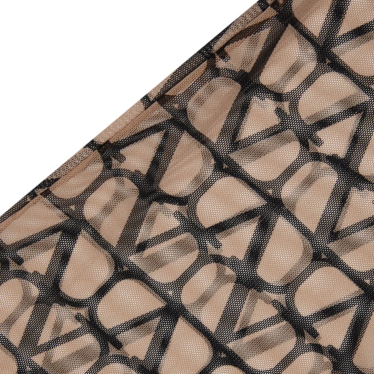 Valentino Toile Iconographe Tights In Brown