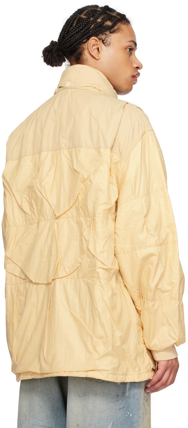 Our Legacy Adjustable Drawstring Technical Fabric Jacket In Yellow