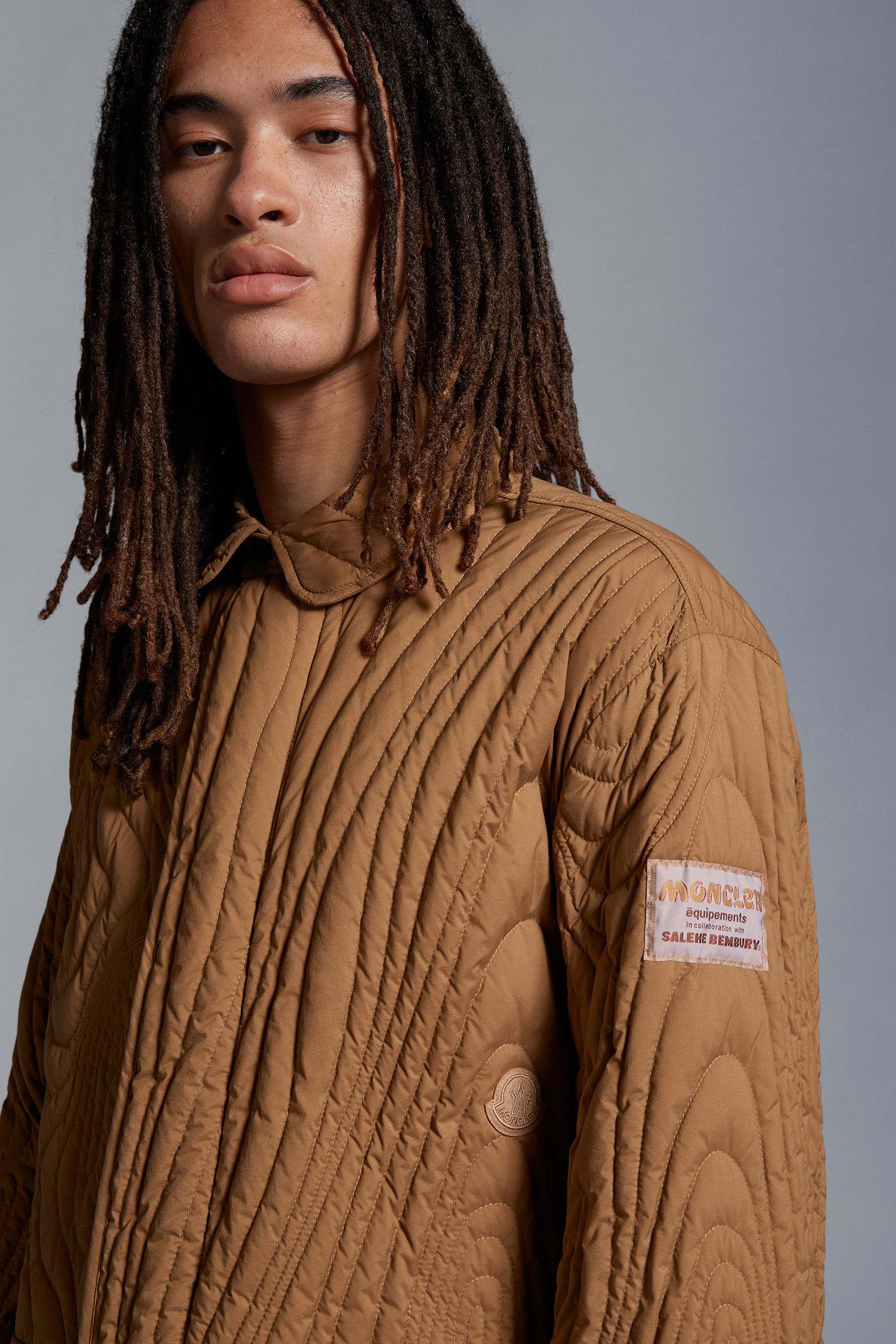 Moncler X Salehe Bembury Harter-heighway Down Jacket In Brown