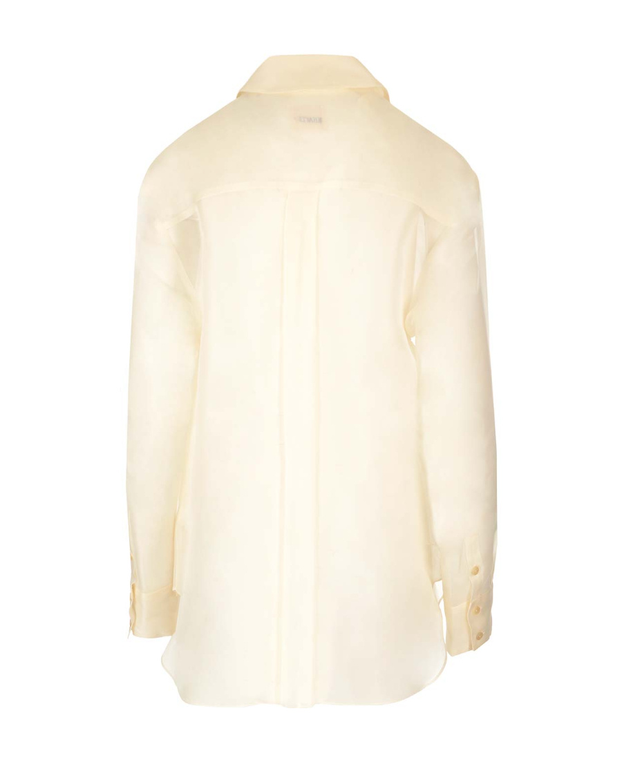 Khaite The Nori Silk Shirt In White