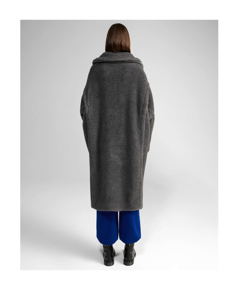 Max Mara Teddy Bear Icon Coat In Gray
