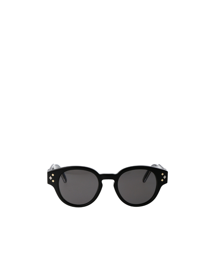 Dior Geometric Frame Sunglasses In Black