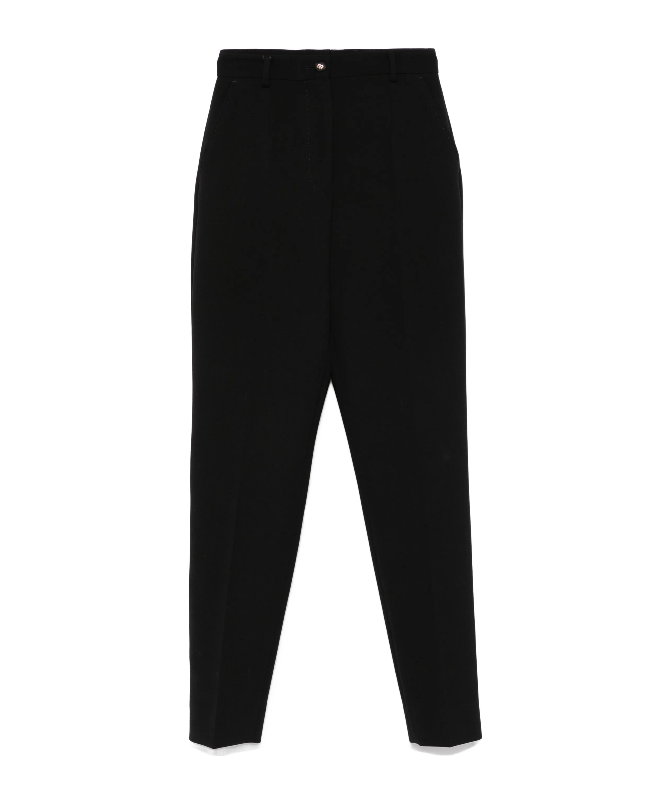 Dolce & Gabbana Tailored Wool Trousers In Black