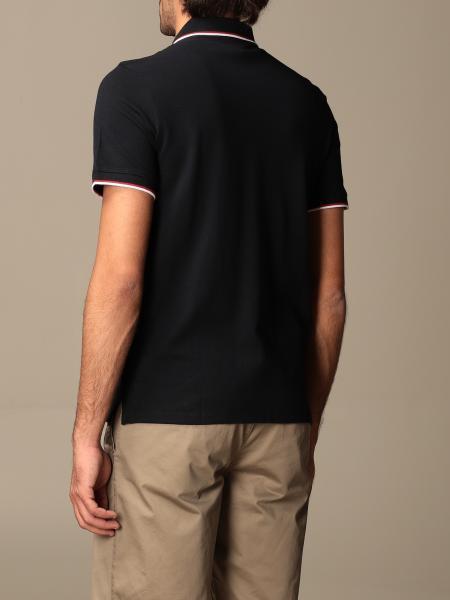 ARMANI EXCHANGE CONTRASTING-STRIPE POLO SHIRT