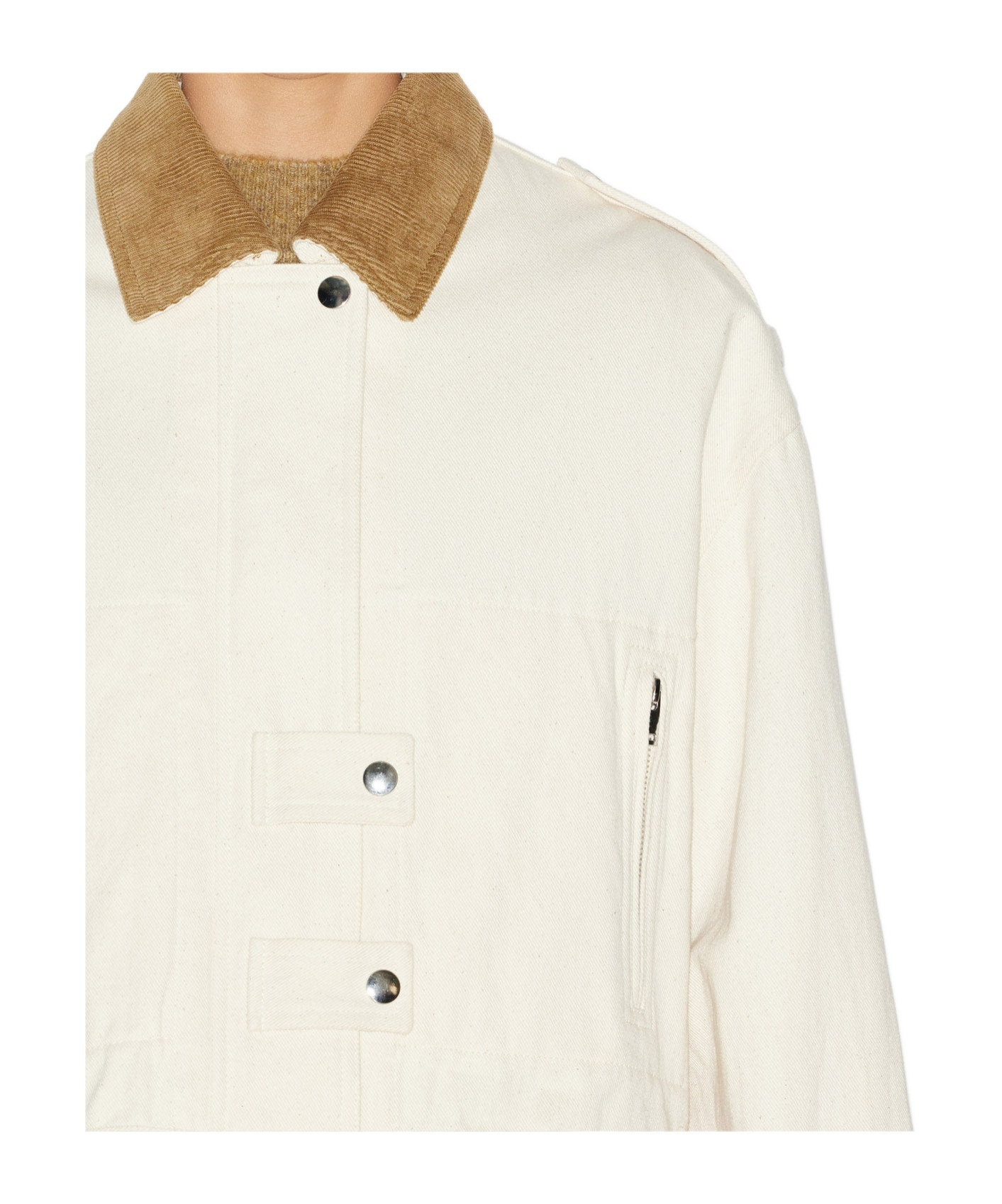 Isabel Marant Étoile Contrasting-collar Jacket In White