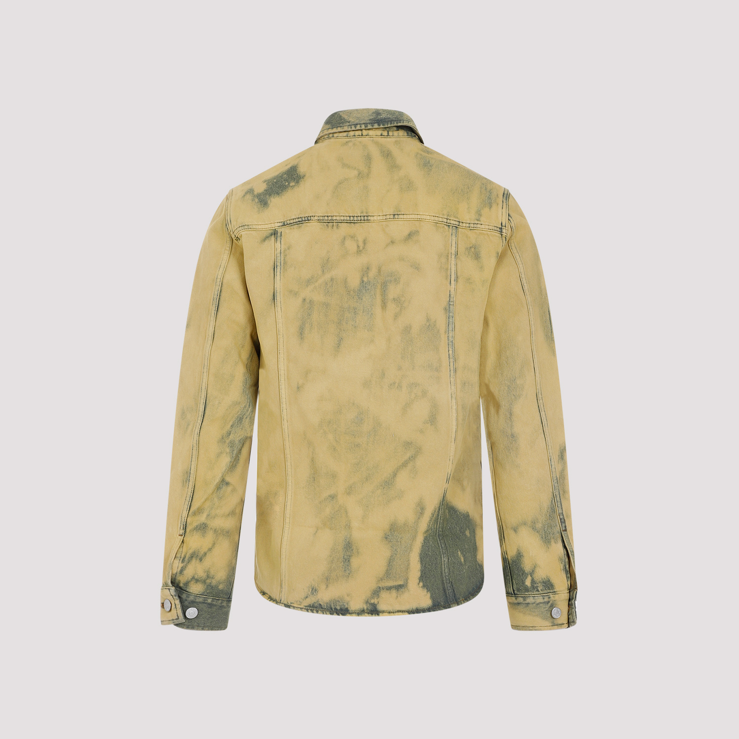 Dries Van Noten Curtis Vintage-wash Shirt In Yellow