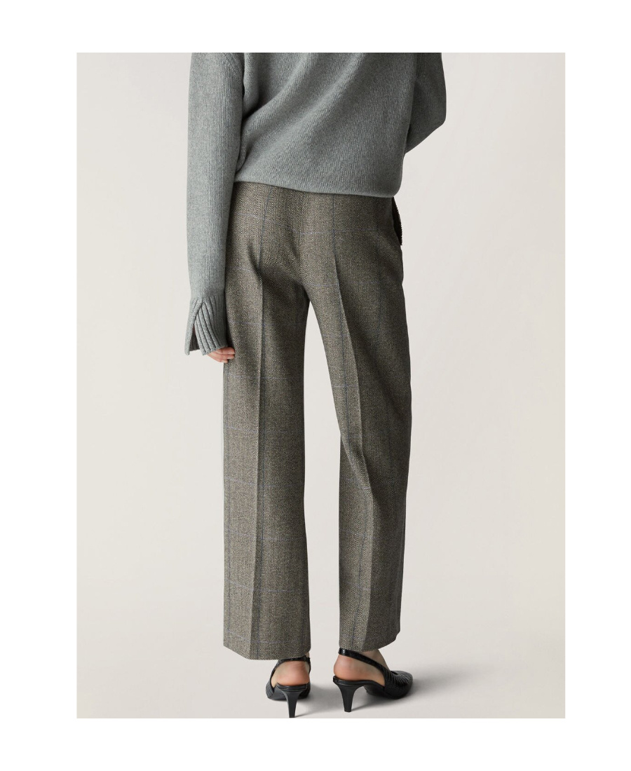 Loro Piana Barbed Straight-leg Trousers In Gray