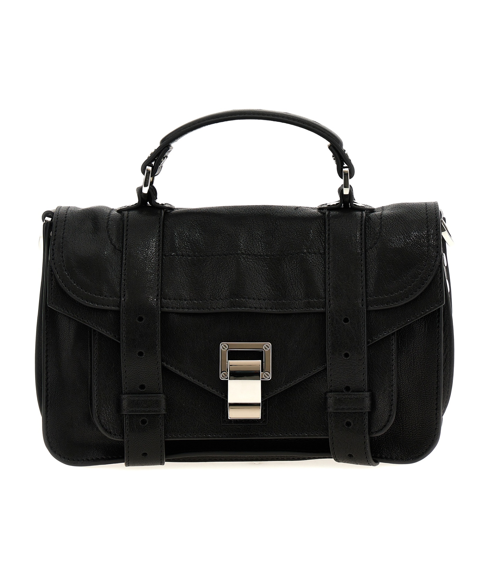 Shop Proenza Schouler Top Handle Shoulder Bag In Black