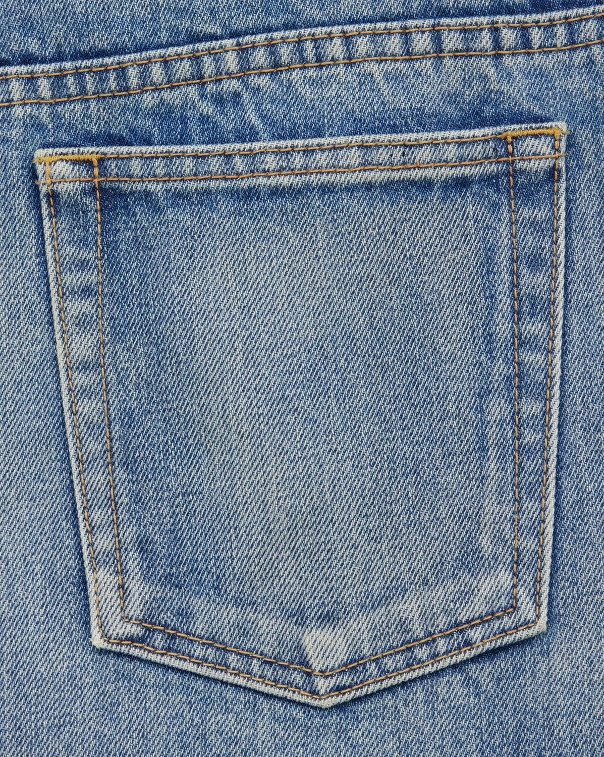 SAINT LAURENT STRAIGHT JEANS IN BENJAMIN BLUE DENIM
