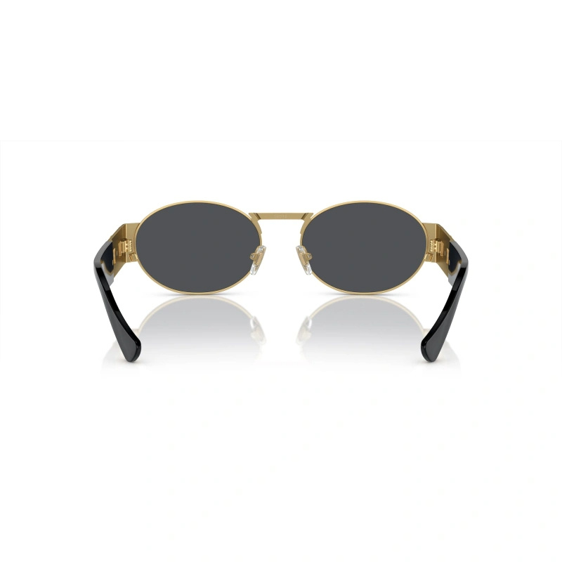 Versace Medusa Head Round-frame Sunglasses In Black