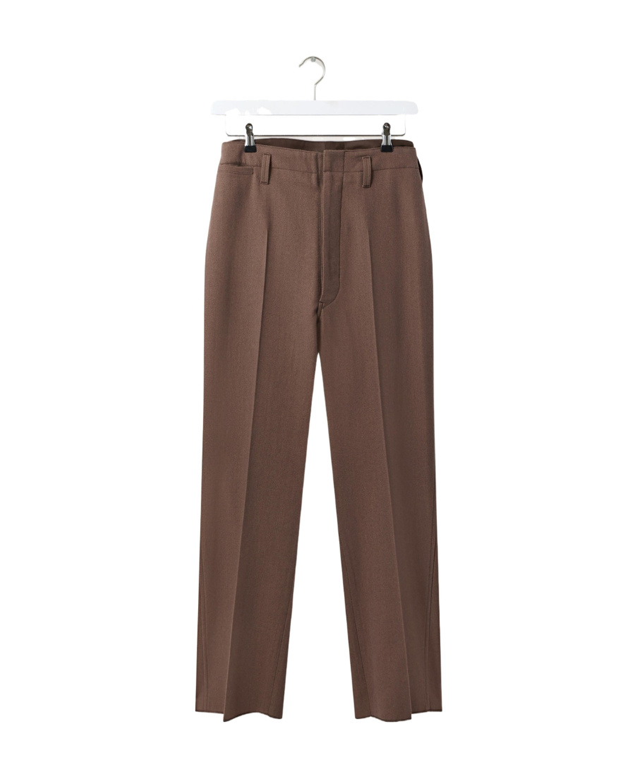 Lemaire Pantalone In Misto Lana Marrone Uomo In Brown