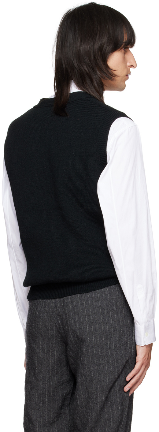 Comme Des Garçons Comme Des Gar Ç Ons Homme Deux X Lochaven Of Scotland Joint Name Zipper Vest In Black