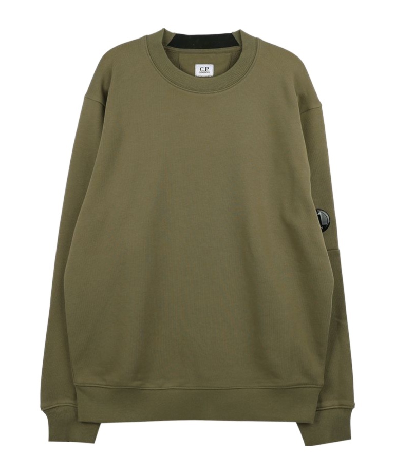 C.p. Company Cotton Crew-neck Sweatshirt In Green