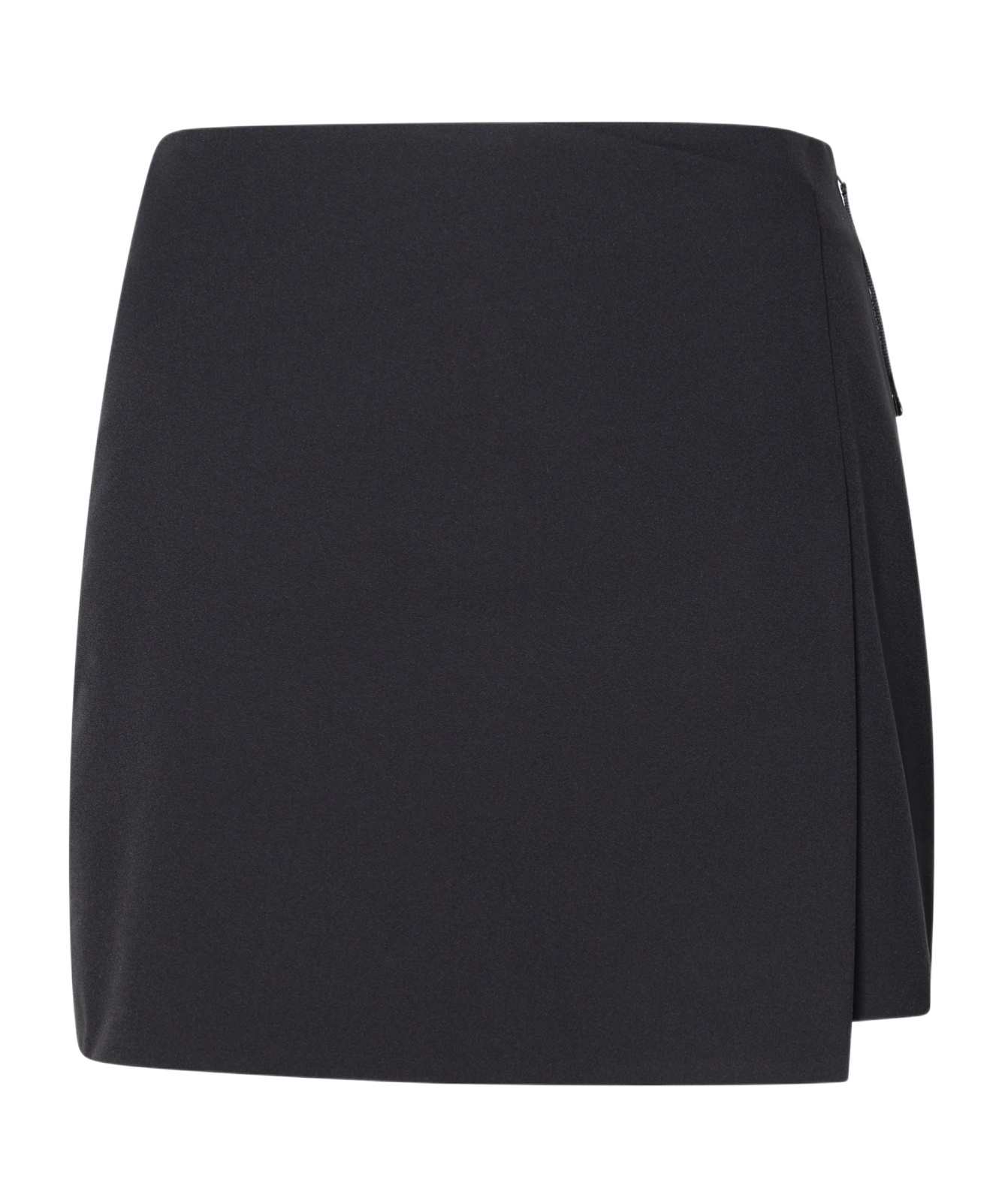 Moncler High-waisted Layered-effect Shorts In Black