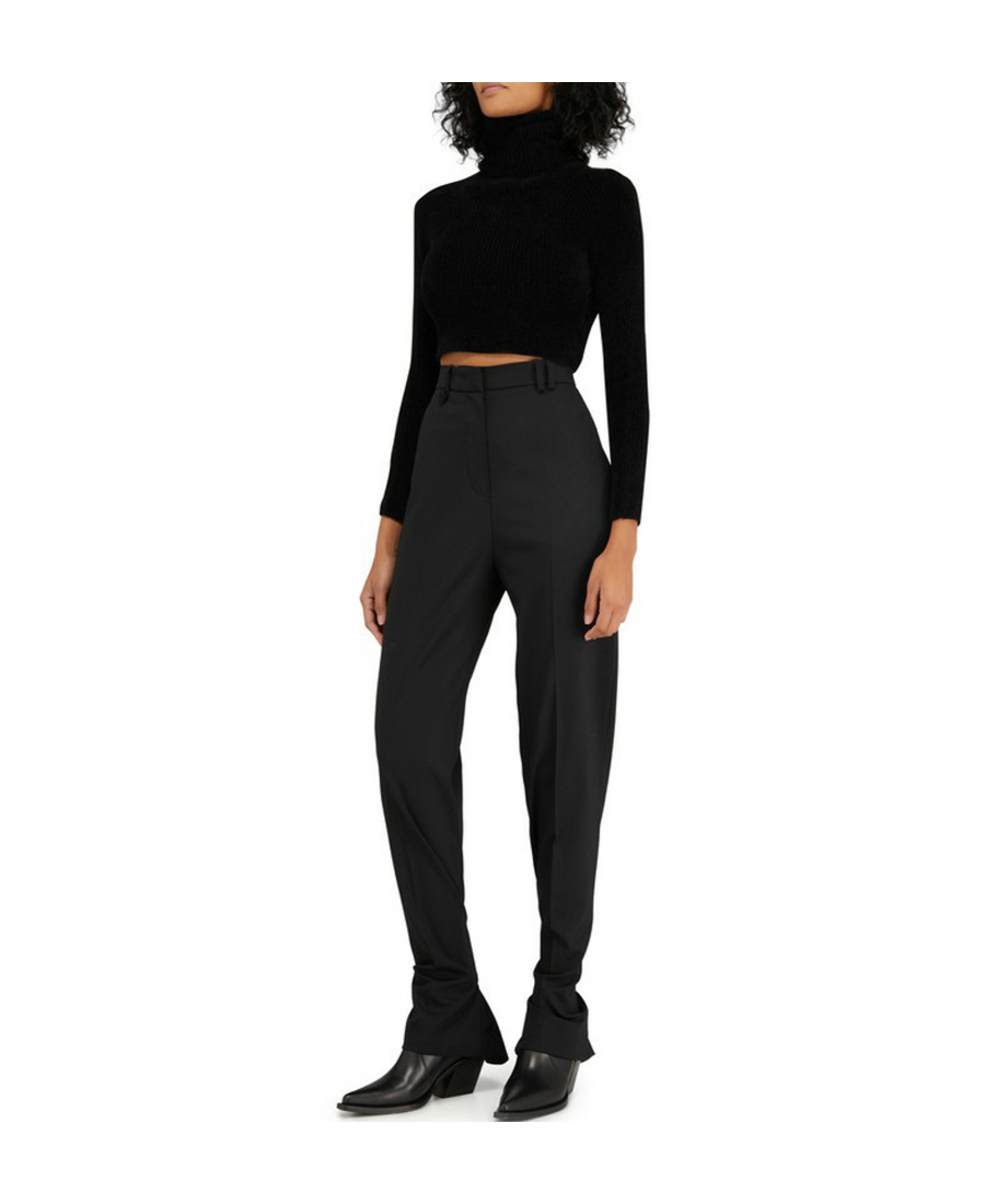 Jacquemus Tapered-leg Trousers In Black