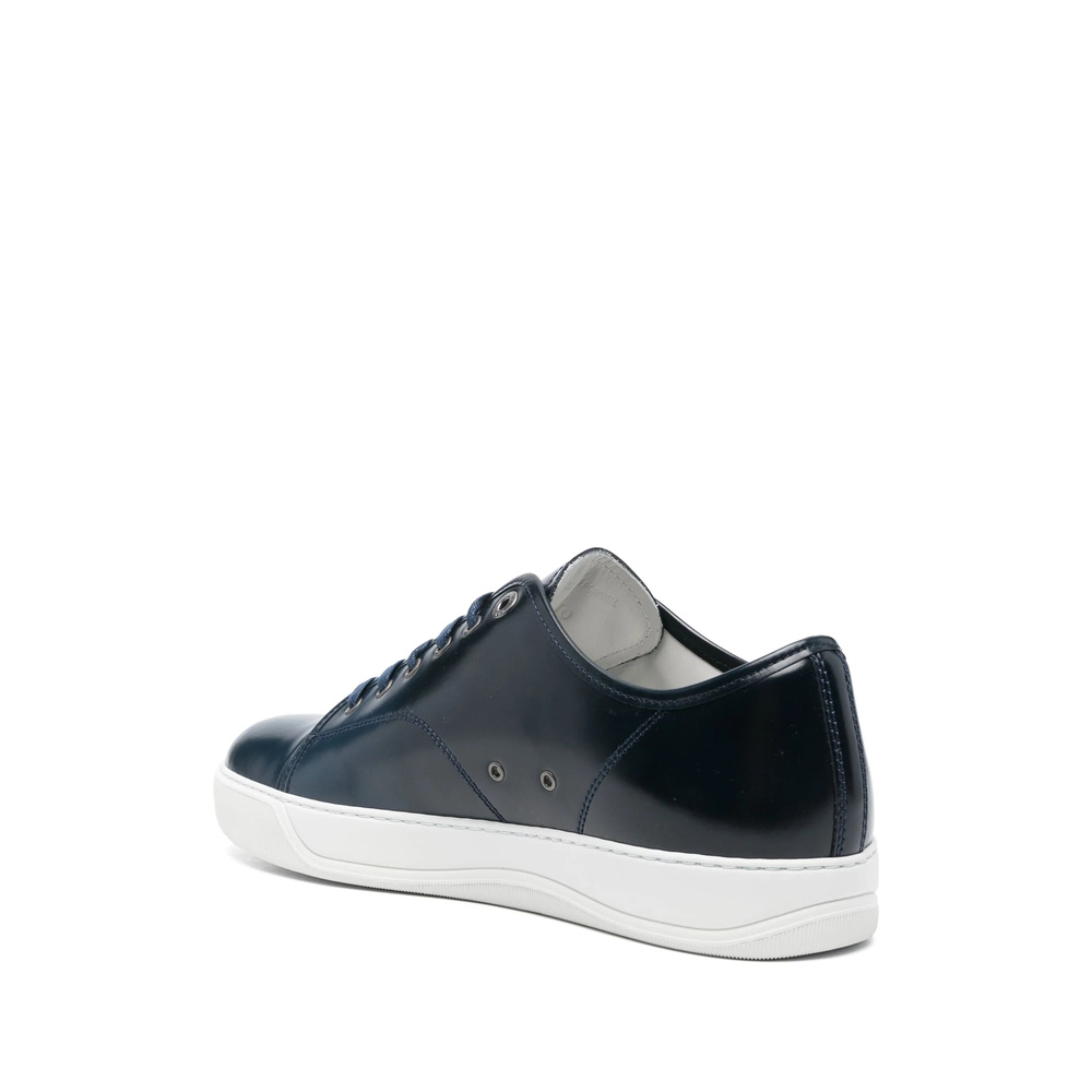 Lanvin Dbb1 Gradation Leather Sneakers In Black
