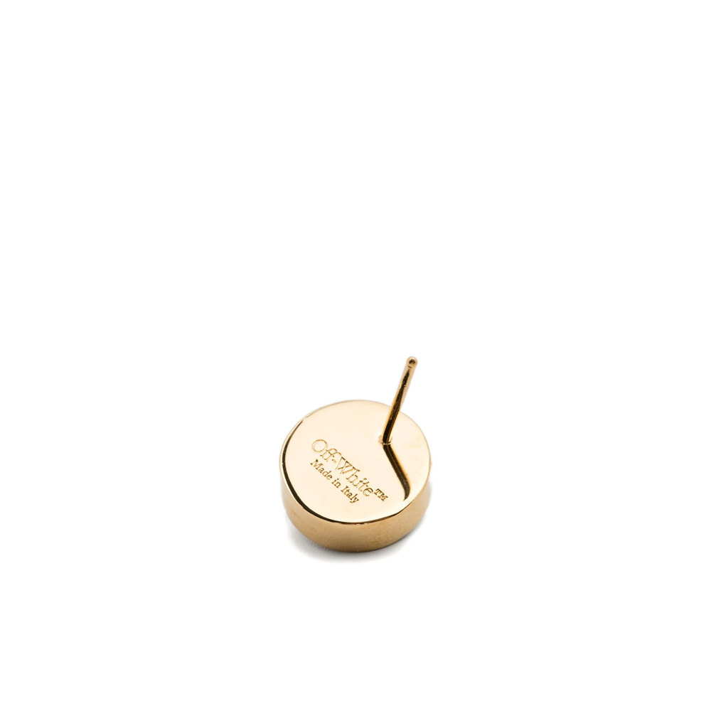 Off-white Arrow Earrings In Gold