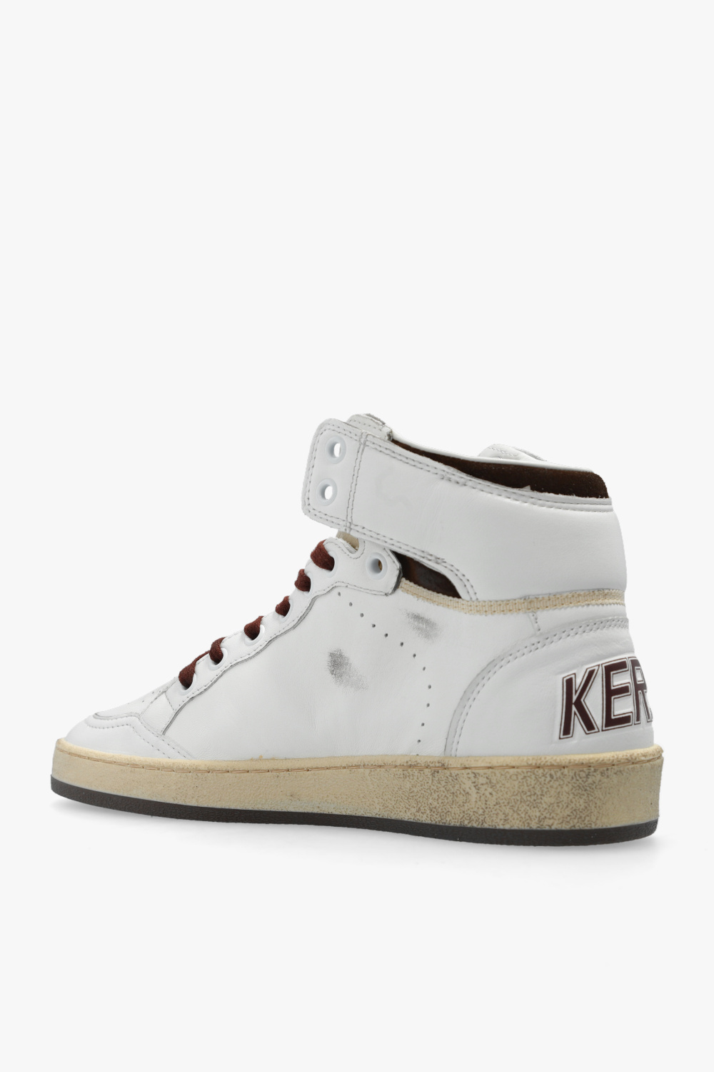Golden Goose Sky Star Nappa Upper And Spur Nylon Tongue Suede Star In White