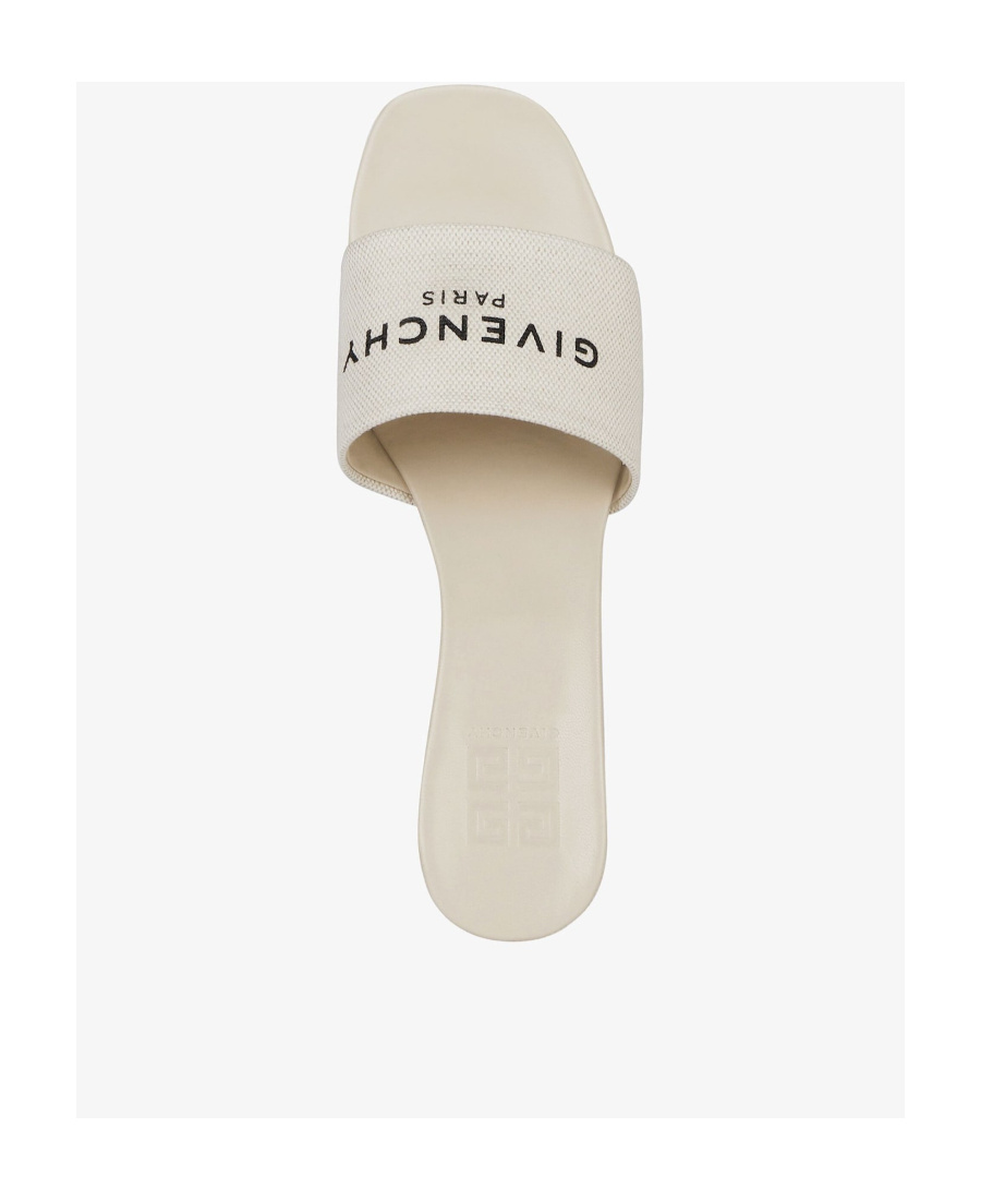 Givenchy Logo Flip-flops In White