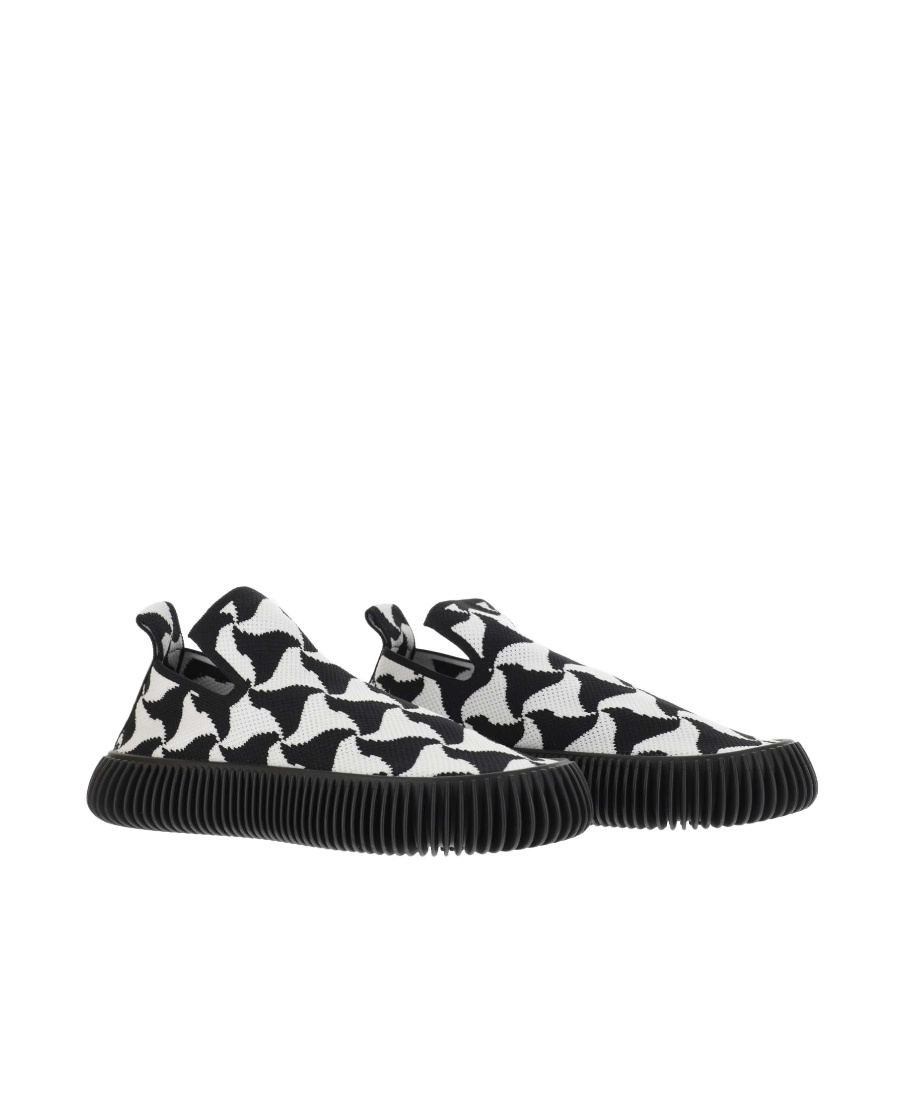 Bottega Veneta Phantom Tech Knit Slip-on Sneakers In Black