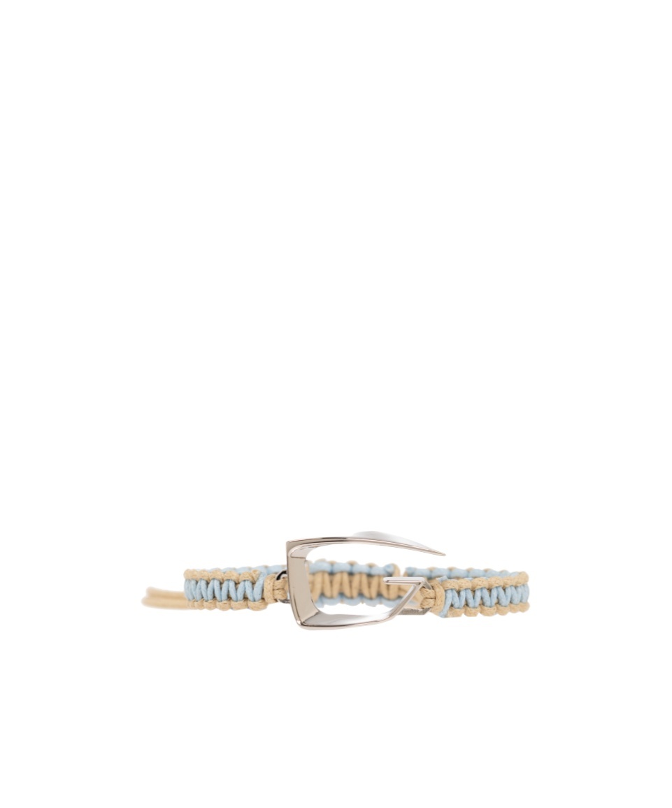 Givenchy Giv Cut Woven Bracelet In Yellow