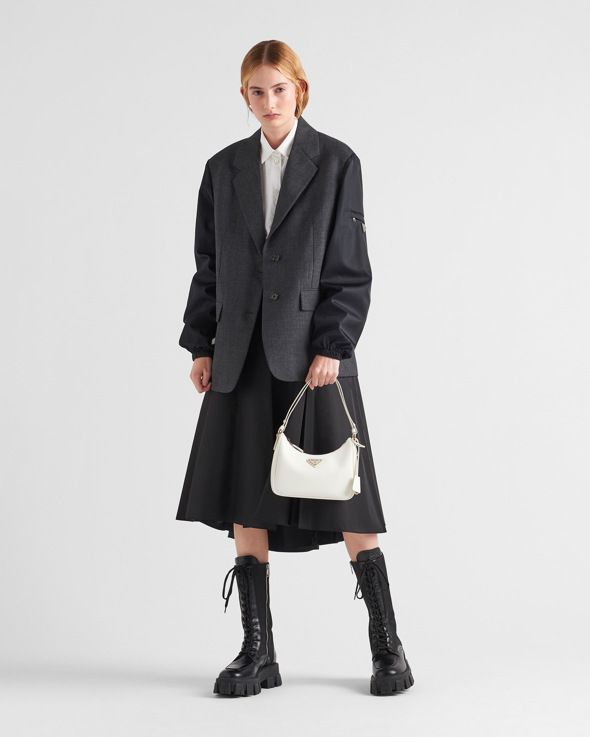 Prada Re-edition Mini Shoulder Bag In White