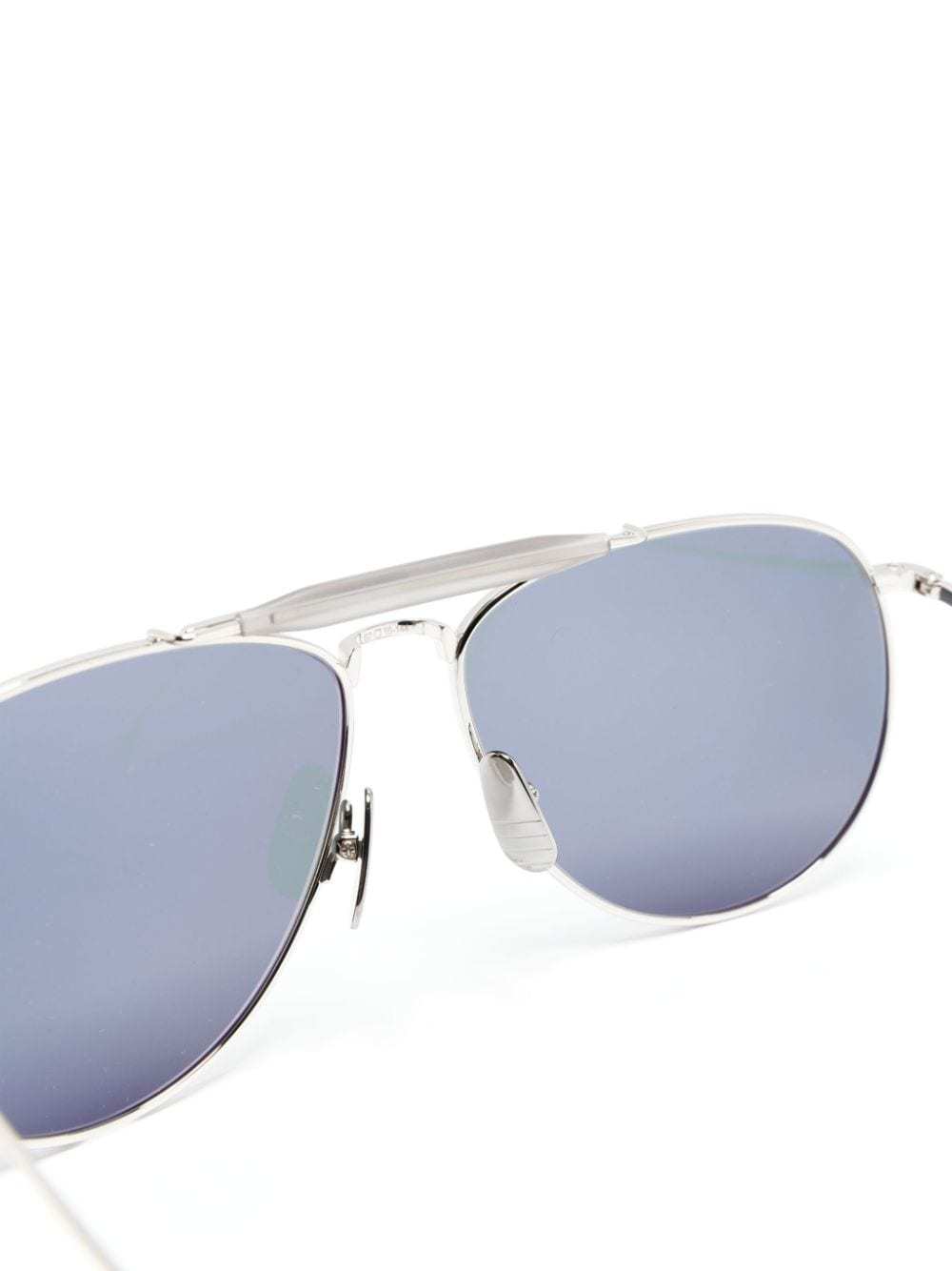Thom Browne Pilot-frame Sunglasses In White