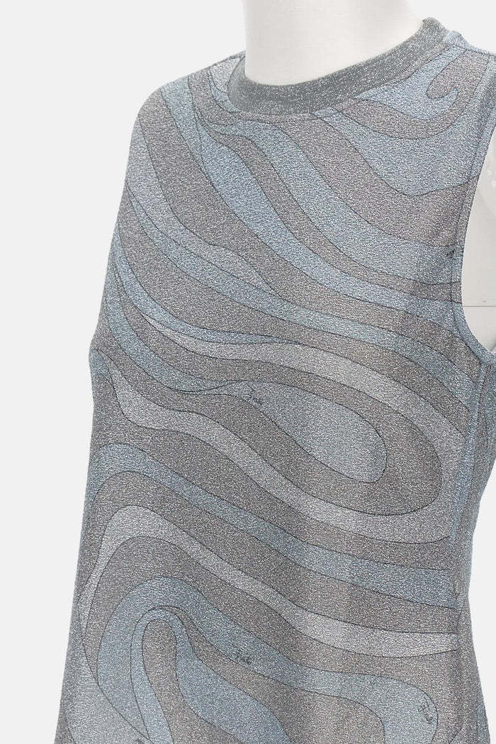 Pucci Sleeveless Vest In Gray
