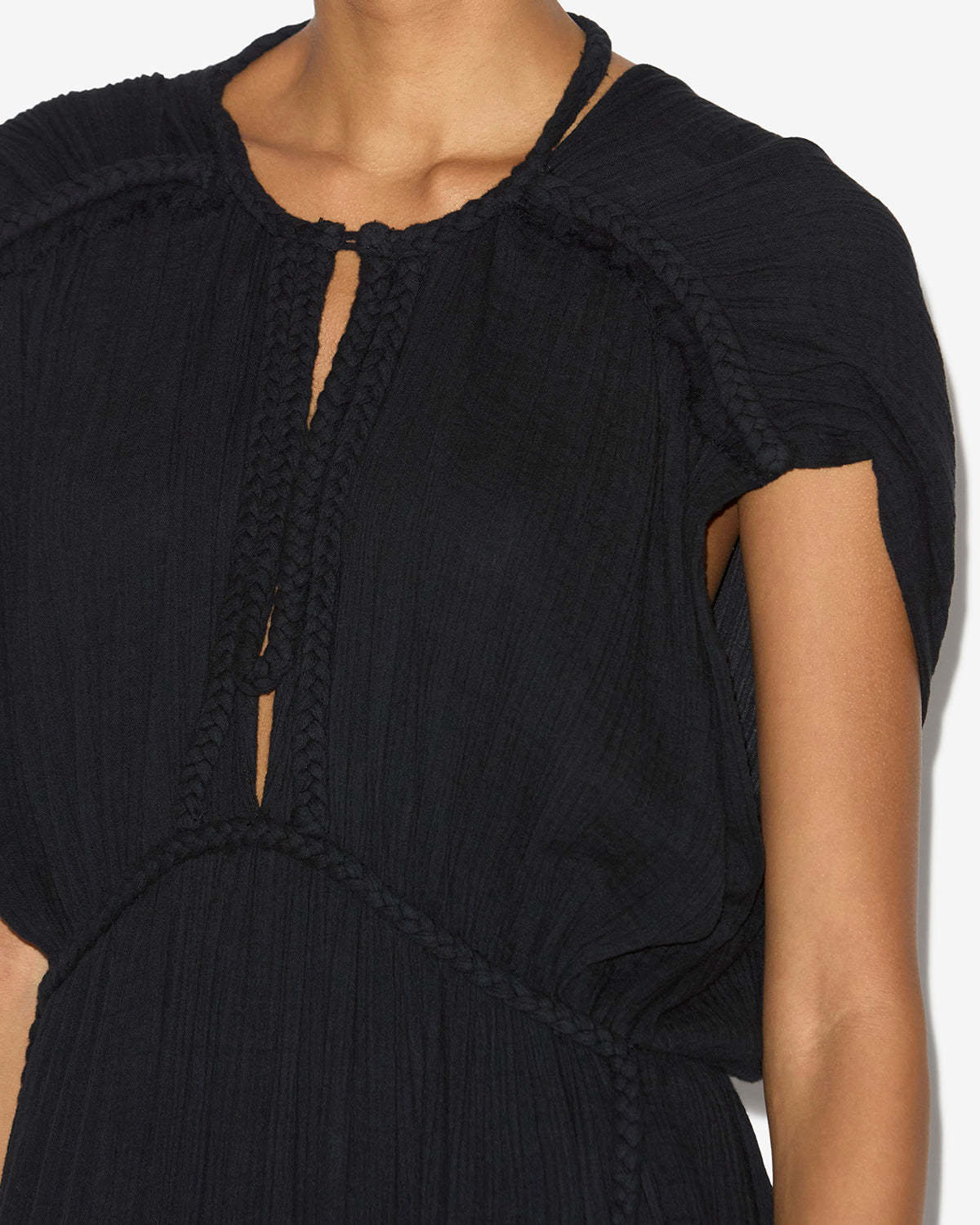 Isabel Marant Women's Joya Cotton Long Dress In Black