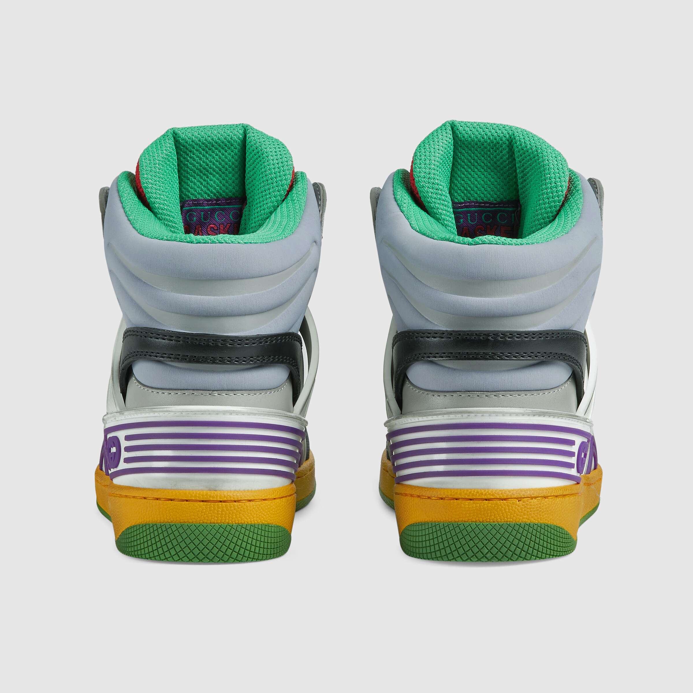 Gucci Basket High-top Sneakers In Multicolor