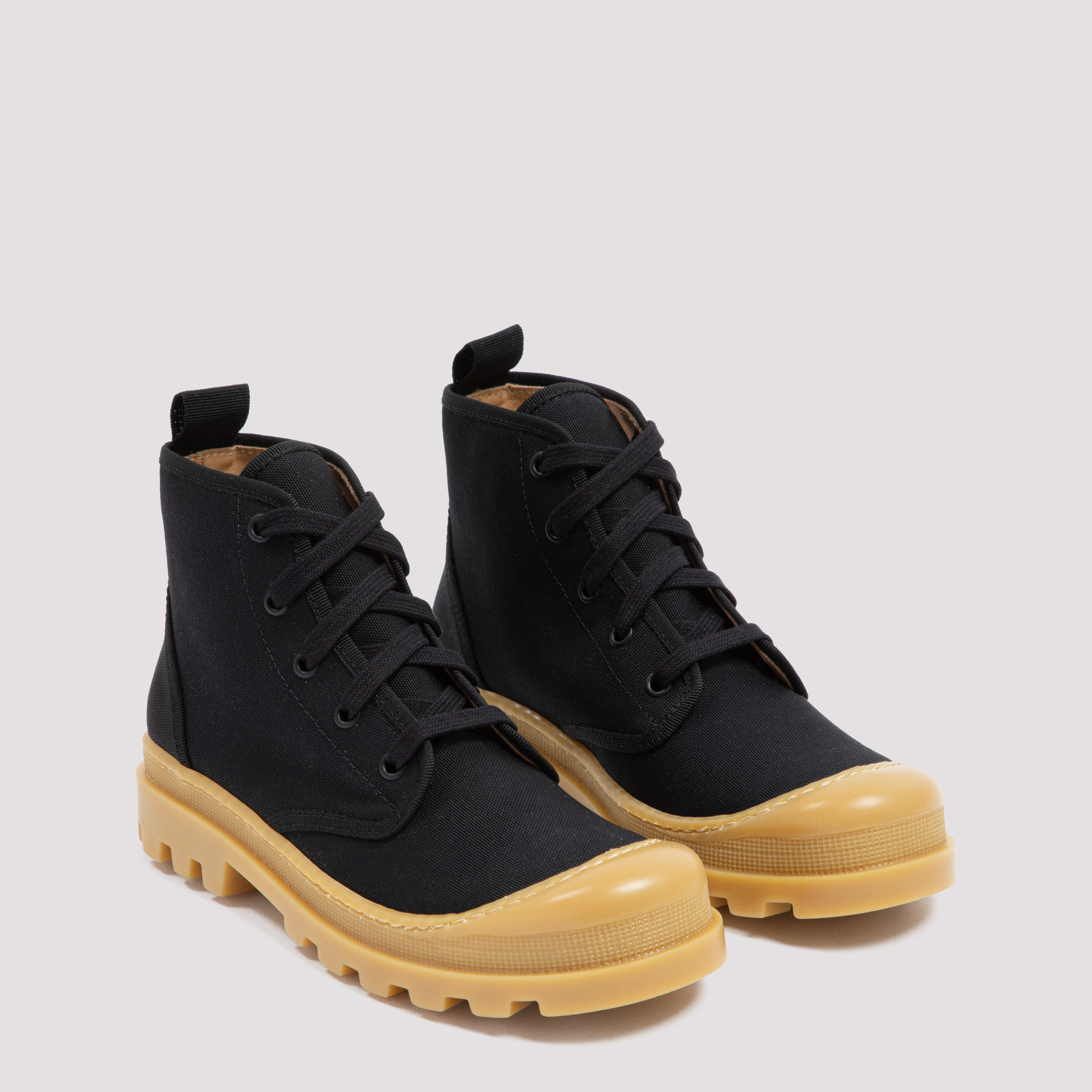 Gia Couture Perni Lace-up Short Boots In Black